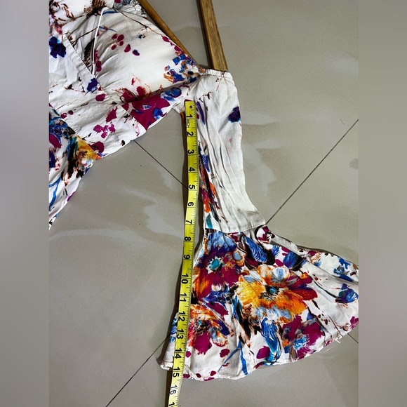 Banjul Floral Maxi Dress - White and Multicolor - Picture 10 of 16